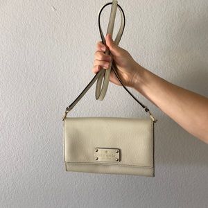 Kate Spade cream crossbody bag
